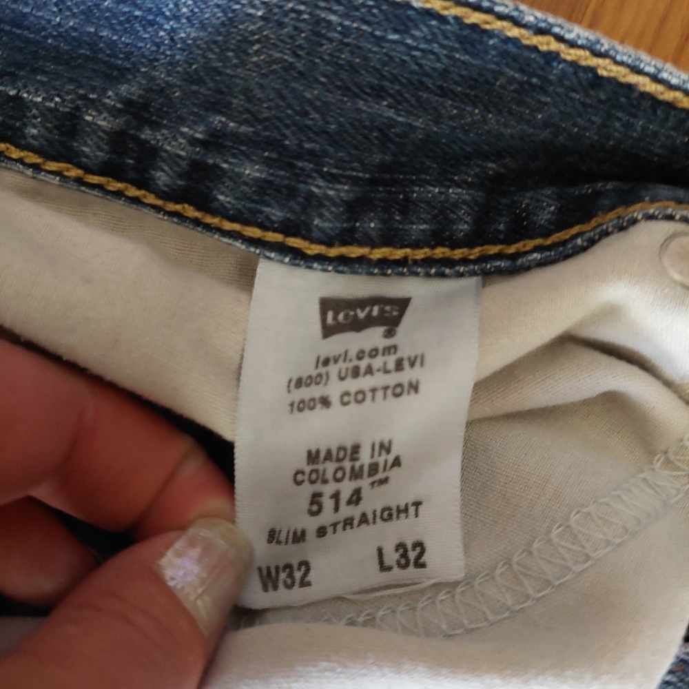 LEVI 514 SLIM STRAIGHT SIZE 32X32 - Picture 2 of 4
